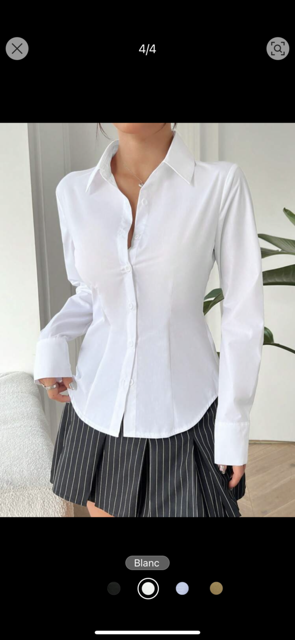 SHEIN EZwear Chemise À Manches Longues